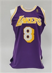 Kobe Bryant Autographed 1996-97 Mitchell & Ness Rookie Los Angeles Lakers Jersey LE #2/8 PSA/DNA & Beckett LOA