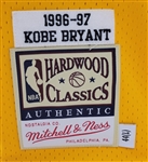 Kobe Bryant Autographed 1996-97 Mitchell & Ness Rookie Los Angeles Lakers Jersey LE #6/8 PSA/DNA & Beckett LOA