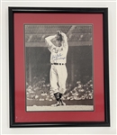 Bob Feller Autographed & Inscribed Framed 16x20 Photo w/ Beckett LOA