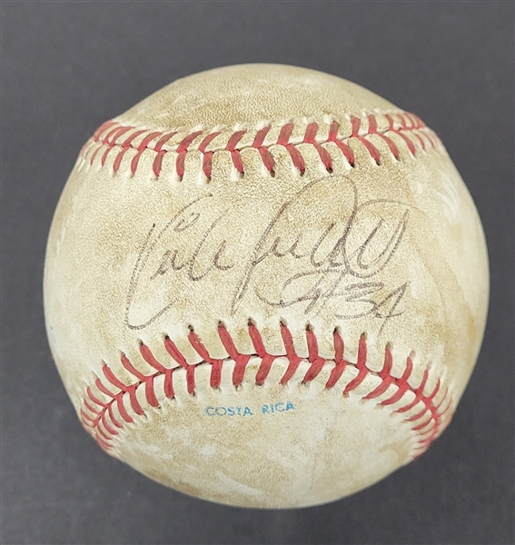 Kirby Puckett Autographed 1991 World Series Game 6 Game Used Baseball w/ Beckett LOA & Provenance