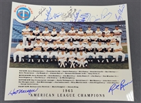 1965 Minnesota Twins Team Signed 8x10 Photo w/ PSA/DNA LOA