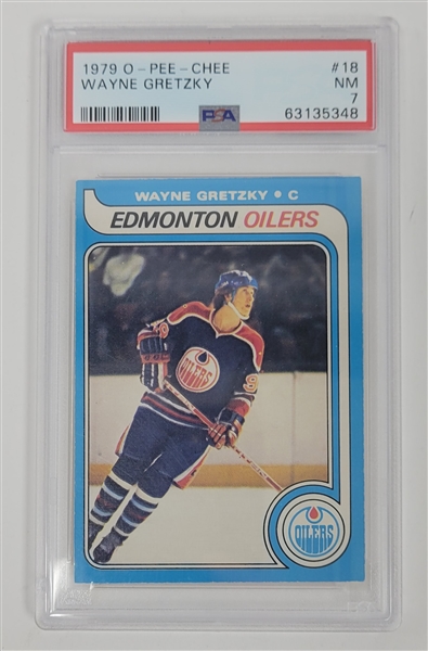 Wayne Gretzky 1979 O-Pee-Chee Rookie Card PSA 7 NM