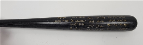 1987 Minnesota Twins World Series Champions Commemorative Bat