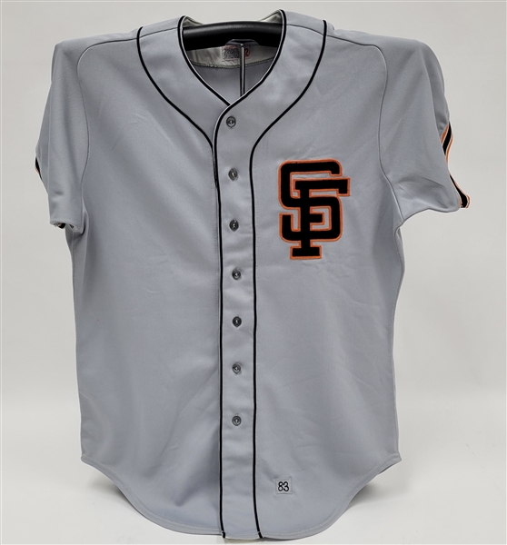1983 Jeffrey Leonard San Francisco Giants Game Model Jersey Acquired Directly From Wilson Rep