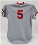 1983 Johnny Bench Cincinnati Reds Game Model Jersey Acquired Directly From Wilson Rep