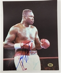 Larry Holmes Autographed Everlast Boxing Glove & 8x10 Photo JSA & CAS