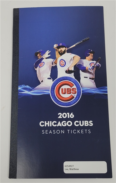 2016 Chicago Cubs Complete Season Ticket Set *World Series Year*