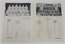 Extremely Rare Unscored 1951 NCAA Basketball Championships Program