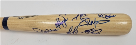 2002-03 Minnesota Twins Team Signed Bat w/ 15 Signatures Beckett LOA