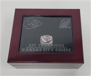Kansas City Chiefs 2020 AFC Champions Ring w/ Box Staffer