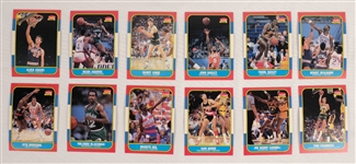 Fleer 1986-87 Basketball Card & Sticker Set w/ Michael Jordan BGS 8.5 NM-MT+ Rookie Card