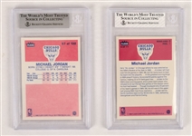 Fleer 1986-87 Basketball Card & Sticker Set w/ Michael Jordan BGS 8.5 NM-MT+ Rookie Card