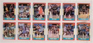 Fleer 1986-87 Basketball Card & Sticker Set w/ Michael Jordan BGS 8.5 NM-MT+ Rookie Card