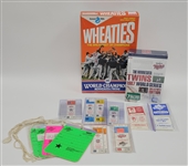 1987 Minnesota Twins World Series Collection w/ Tickets, Media Notes, DVD Set, & More