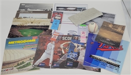 Minnesota Twins Metrodome Collection w/ First & Last Game Tickets, Scorecards, & More