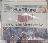 1987 Twins & Cardinals World Series Newspaper Collection
