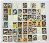 Vintage 1961 Topps Baseball Card Near Complete Set 551/598