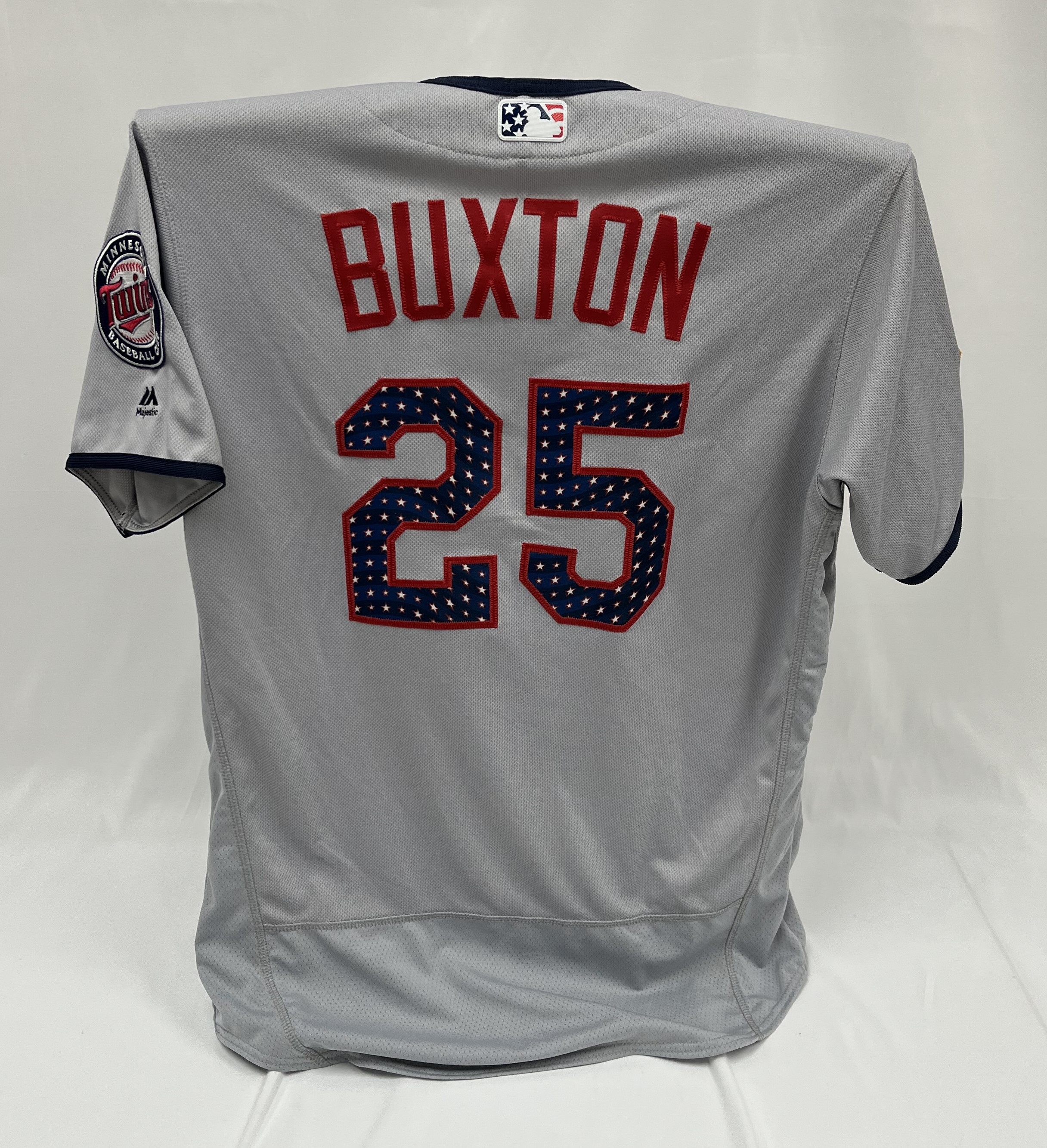 Lot Detail - Byron Buxton 2017 Minnesota Twins Game Used Rare '4th of July'  Weekend Jersey MLB