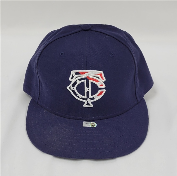 Joe Nathan 2008 Minnesota Twins Game Used 9/11 Hat MLB