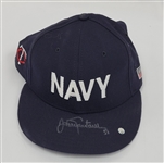 Johan Santana 2006 Minnesota Twins Game Used & Autographed Navy Hat From Cy Young & All-Star Season MLB