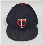 Torii Hunter 2006 ALDS Minnesota Twins Game Used & Autographed Hat w/ MVP COA