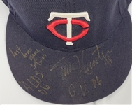 Torii Hunter 2006 ALDS Minnesota Twins Game Used & Autographed Hat w/ MVP COA