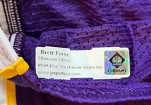Brett Favre 2010 Minnesota Vikings Game Used Jersey vs. Saints for Career TD #498 w/MeiGray & Resolution Photo Match