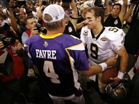 Brett Favre 2010 Minnesota Vikings Game Used Jersey vs. Saints for Career TD #498 w/MeiGray & Resolution Photo Match