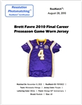 Brett Favre 2010 Minnesota Vikings Game Used Jersey vs. Saints for Career TD #498 w/MeiGray & Resolution Photo Match