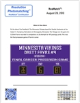 Brett Favre 2010 Minnesota Vikings Game Used Jersey vs. Saints for Career TD #498 w/MeiGray & Resolution Photo Match