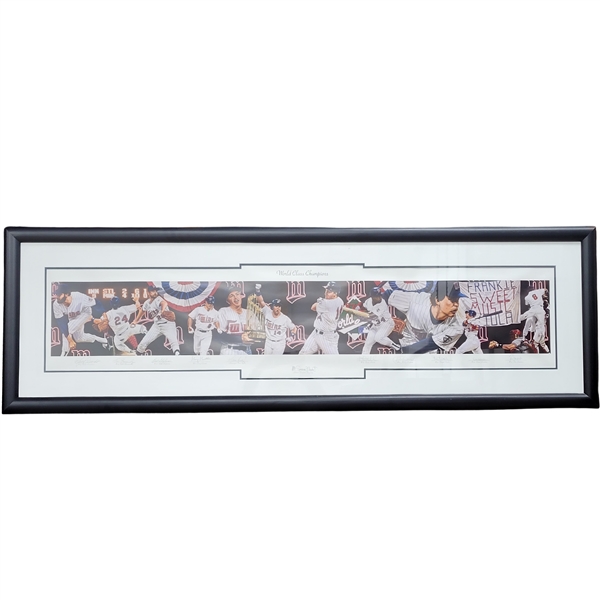 Minnesota Twins 1987 World Class Champions Autographed Terrence Fogarty Print LE #83/87 w/ Puckett