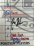 Joe Mauer 1st MLB Game Played April 5th, 2004 Game Used & Autographed Lineup Card