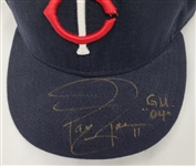 Jacque Jones 2004 Minnesota Twins Game Used & Autographed Hat