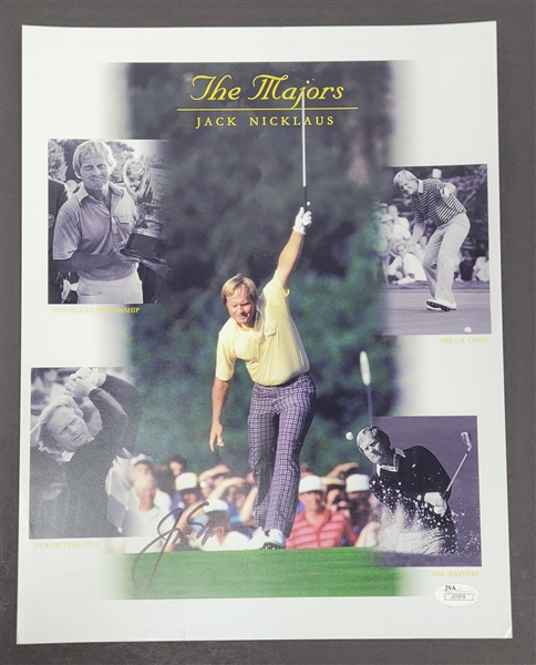 Jack Nicklaus Autographed The Majors 11x14 Photo JSA