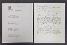 Abraham Lincoln Authentic Handwritten Words Matted 8x10 PSA/DNA