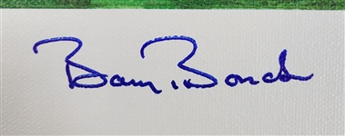 Barry Bonds Autographed Steve Hoskins 500th HR Canvas Lithograph LE /500 35x18 PSA/DNA