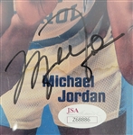 Michael Jordan Autographed North Carolina Sports Illustrated Framed Magazine JSA