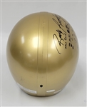 Rudy Ruettiger Autographed Full Size Replica Helmet w/ 'The Sack' Play & Inscriptions PSA/DNA & JSA