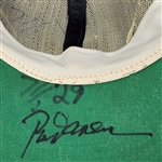 Rod Carew c. 1975 Minnesota Twins Game Used & Autographed Hat w/ John Taube LOA *From A.L. Batting Title Season*