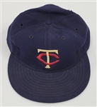 Rod Carew c. 1970 Minnesota Twins Game Used & Autographed Hat w/ John Taube LOA
