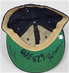 Rod Carew c. 1970 Minnesota Twins Game Used & Autographed Hat w/ John Taube LOA