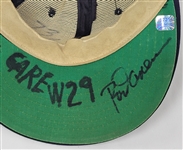 Rod Carew c. 1970 Minnesota Twins Game Used & Autographed Hat w/ John Taube LOA