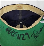 Rod Carew c. 1970 Minnesota Twins Game Used & Autographed Hat w/ John Taube LOA