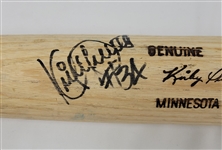 Kirby Puckett c. 1992-95 Minnesota Twins Game Used & Autographed Bat PSA/DNA GU 10