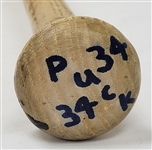 Kirby Puckett c. 1992-95 Minnesota Twins Game Used & Autographed Bat PSA/DNA GU 10