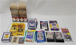 Collection of Unopened Baseball & Football Cards w/ Ohtani Topps Now Rookie Sets