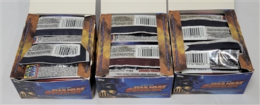Lot of 3 Opened 1996 Topps Finest Star Wars Hobby Boxes