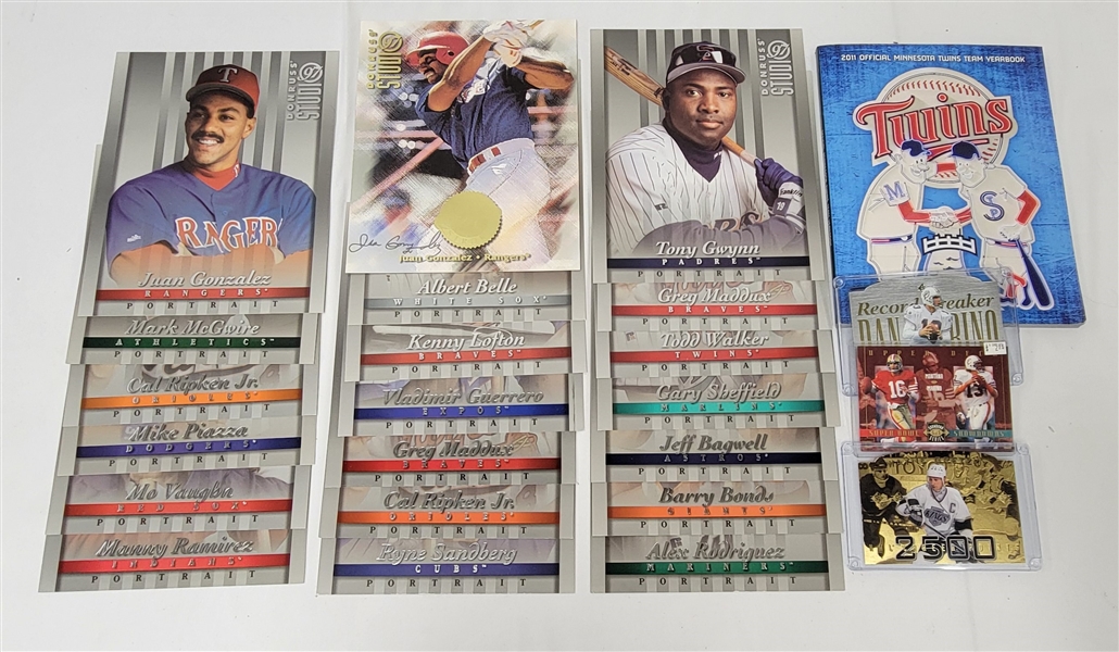 Miscellaneous MLB, NFL, & NHL Collection w/ Studio Portraits