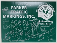 Lot of 2 Celebrity Golf Outing Autographed Signs w/ Phil Niekro