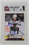 Kirill Kaprizov Autographed & Inscribed 2020-21 Upper Deck Canvas #C225 Rookie Card HGA 9.5